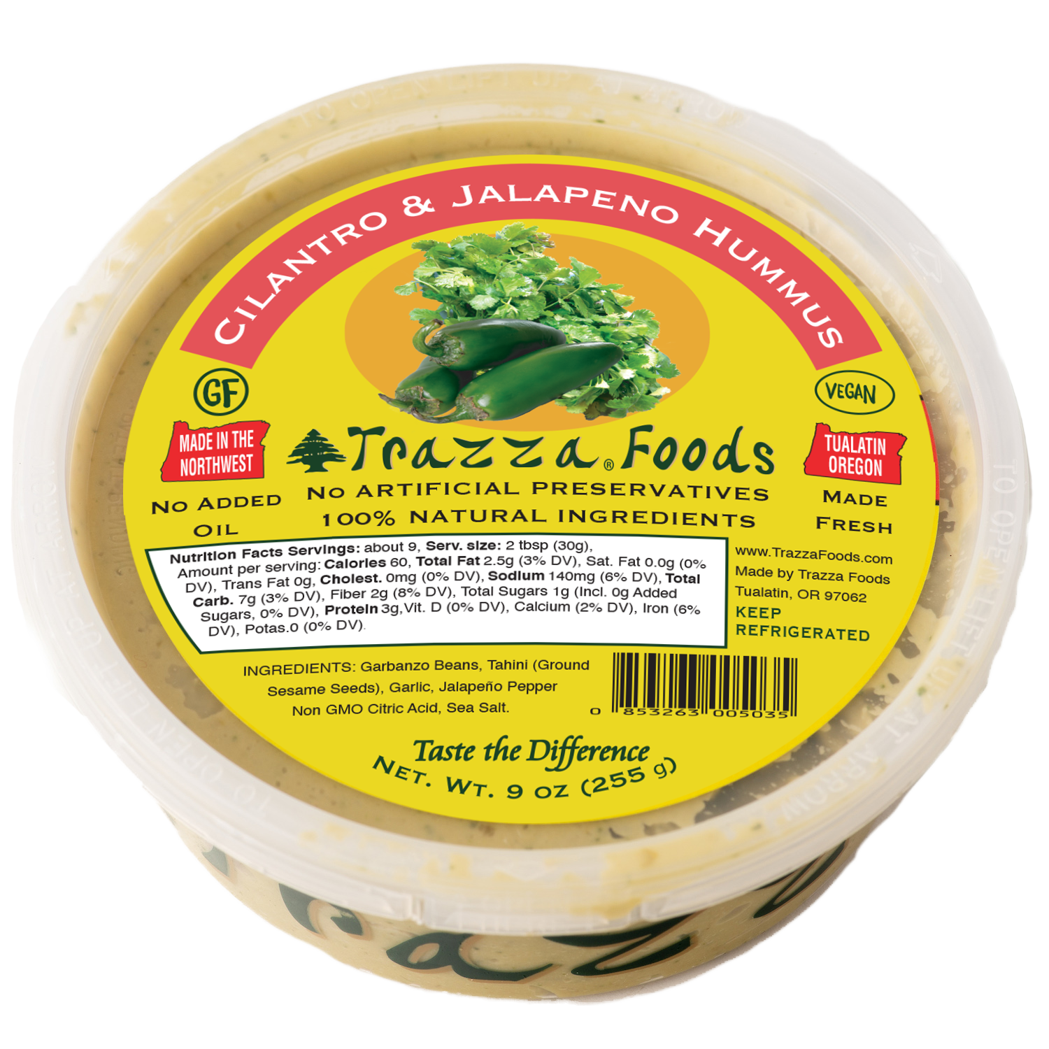 Cilantro Jalapeno Hummus