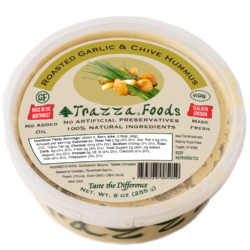 Roasted Garlic & Chive Hummus Trazza Foods