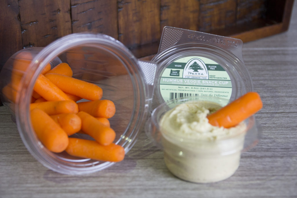 Hummus Veggie Cup Trazza Fine Lebanese Foods