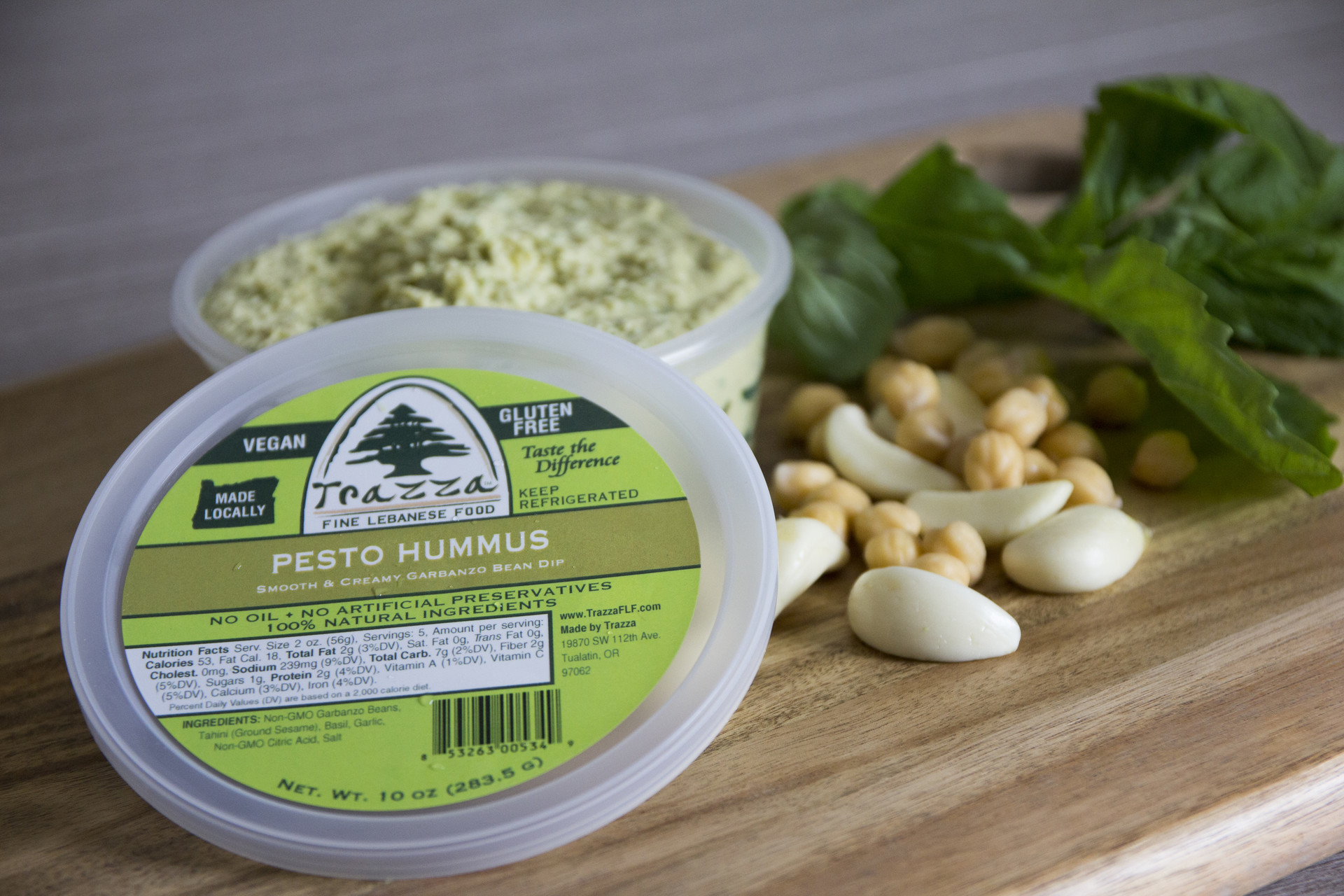 Pesto Hummus Trazza Foods
