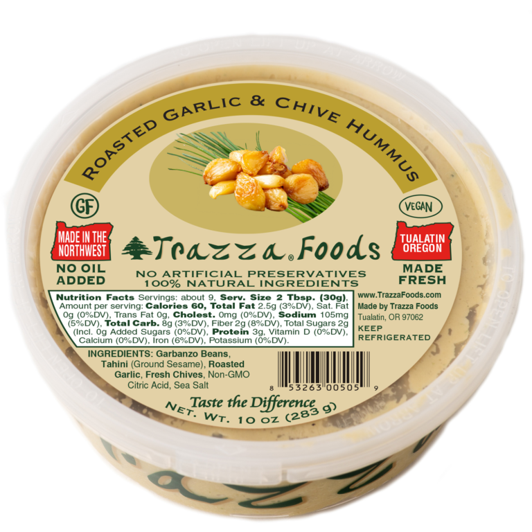 Oven Roasted Garlic & Chive Hummus