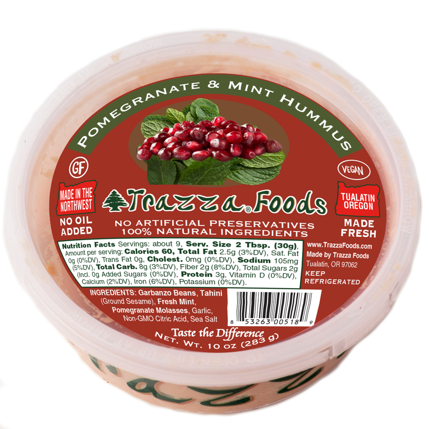 Pomegranate & Mint Hummus