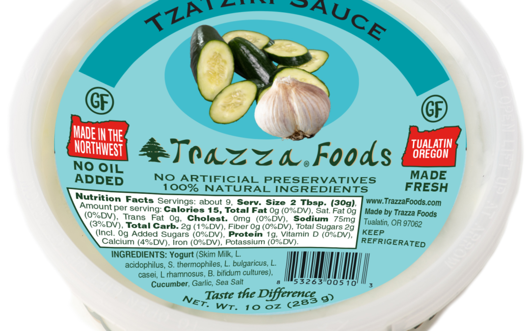 Mediterranean Tzatziki Sauce Trazza Foods