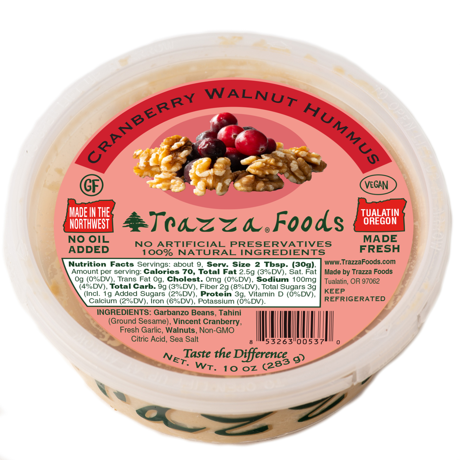 Cranberry Walnut Hummus