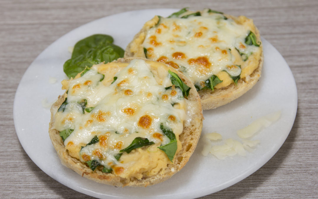 Spinach and Hummus Melt