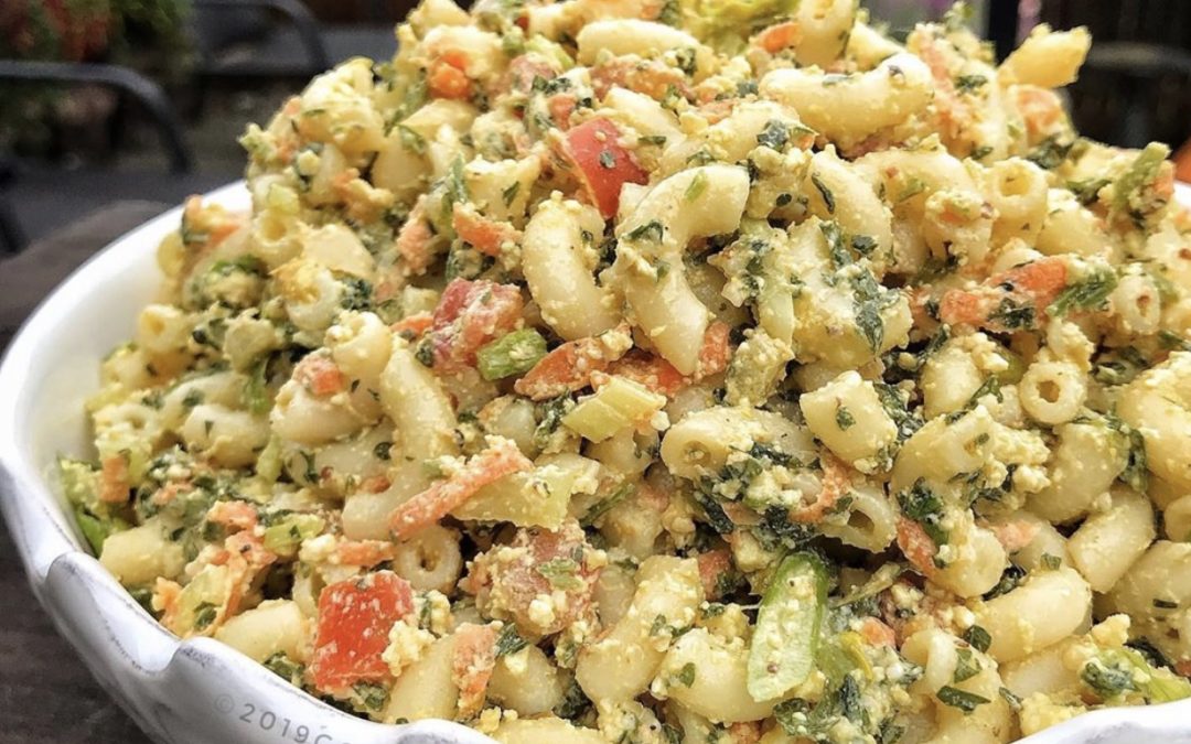 A Healthier Vegan Macaroni Salad