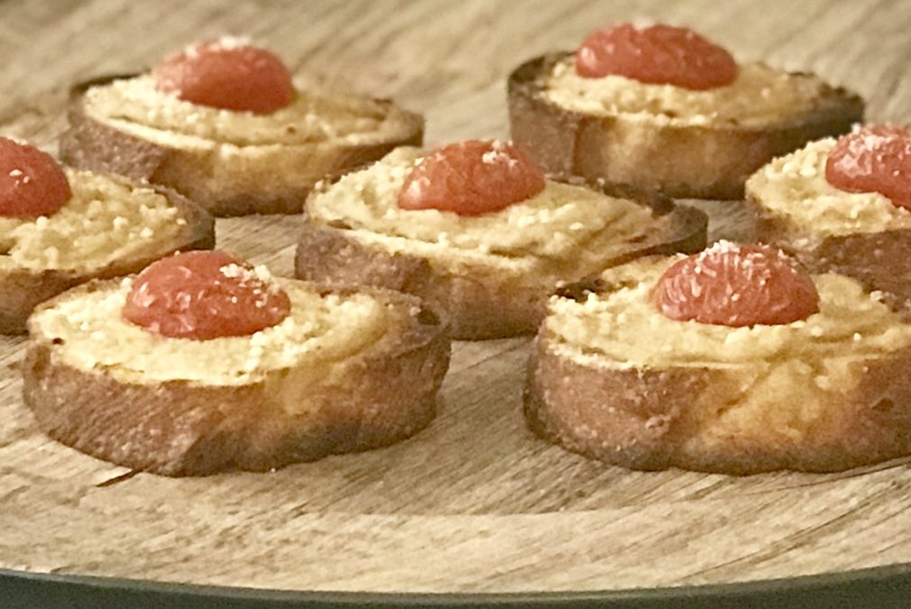 Baba Ghanooj Crostini