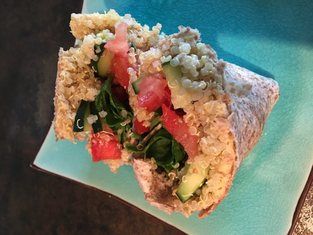 Quinoa Hummus Wrap