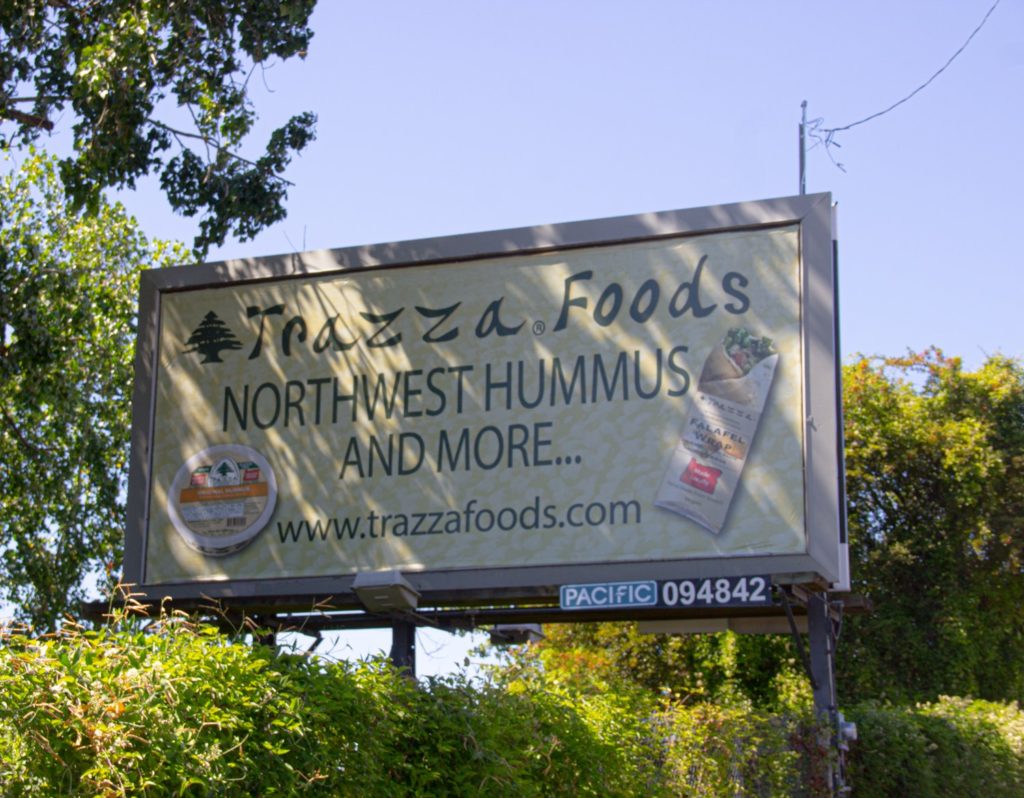 Trazza Foods Billboards Aug 2020