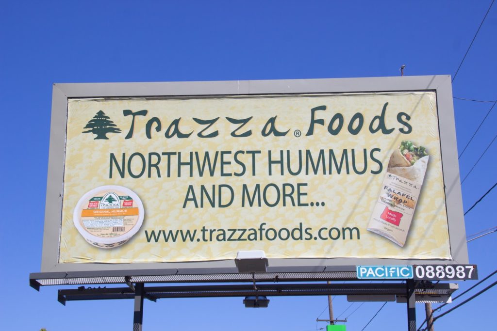Trazza Foods Billboards Aug 2020