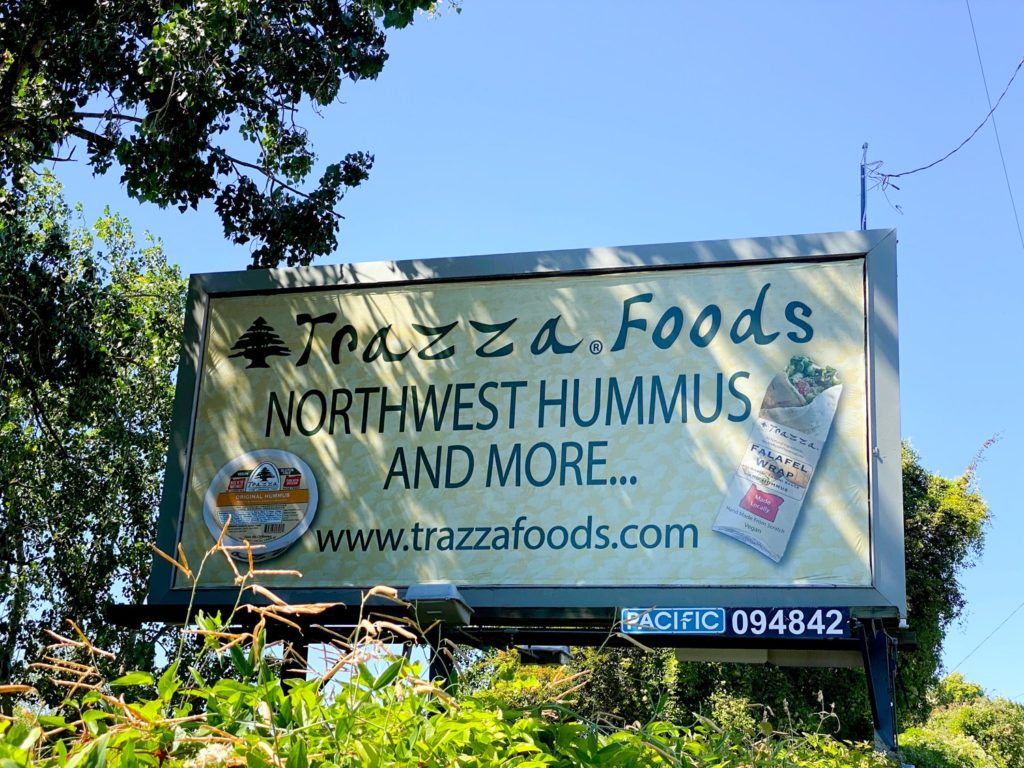 Trazza Foods Billboards Aug 2020