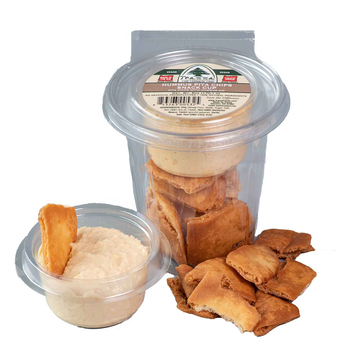 Fried Pita Chips Snack Cup