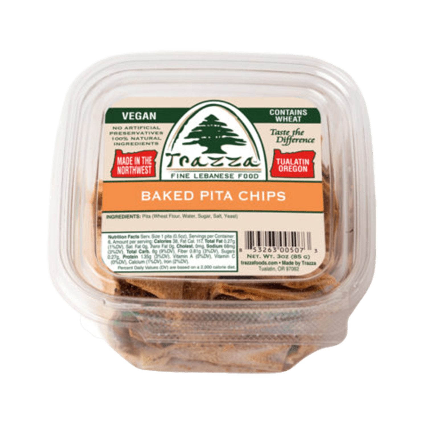 Baked Pita Chips Trazza Foods