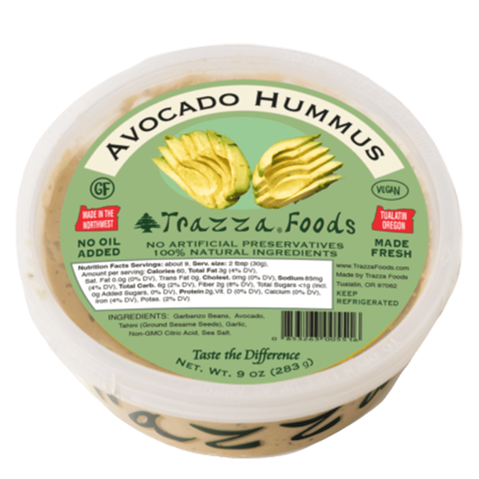 Avocado Hummus Trazza Foods