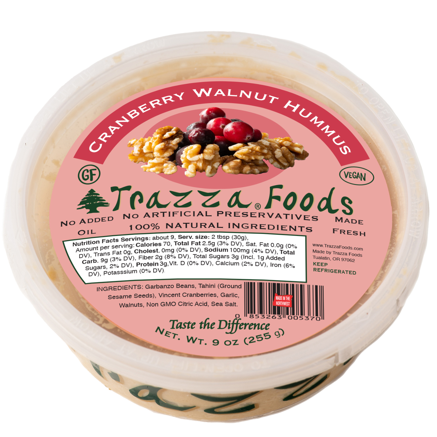 Cranberry Walnut Hummus